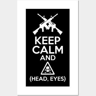 Keep calm and Head Eyes Posters and Art